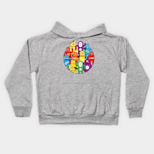 Retro Toy Robot Cartoon Characters Kids Hoodie